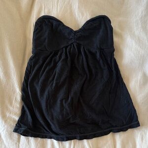 Vintage Babydoll Strapless Sweetheart Neckline Top